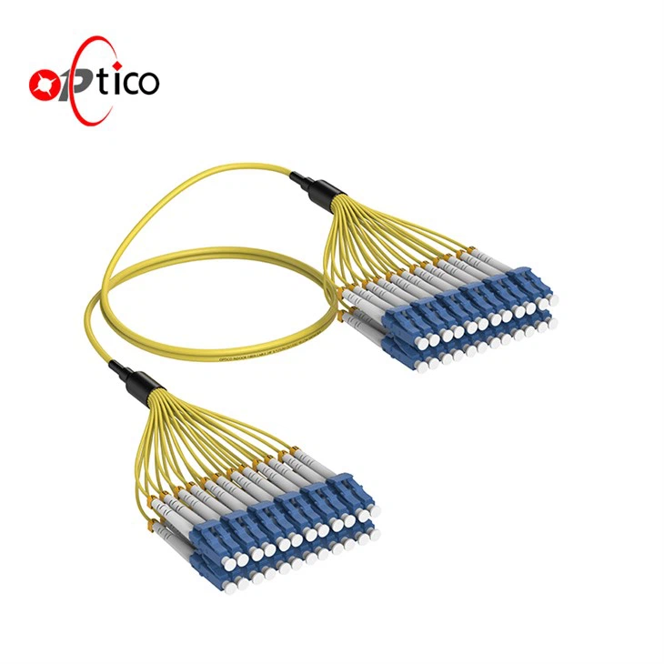 24 Cores LC zu LC -Bündelfaser -Patch -Kabel