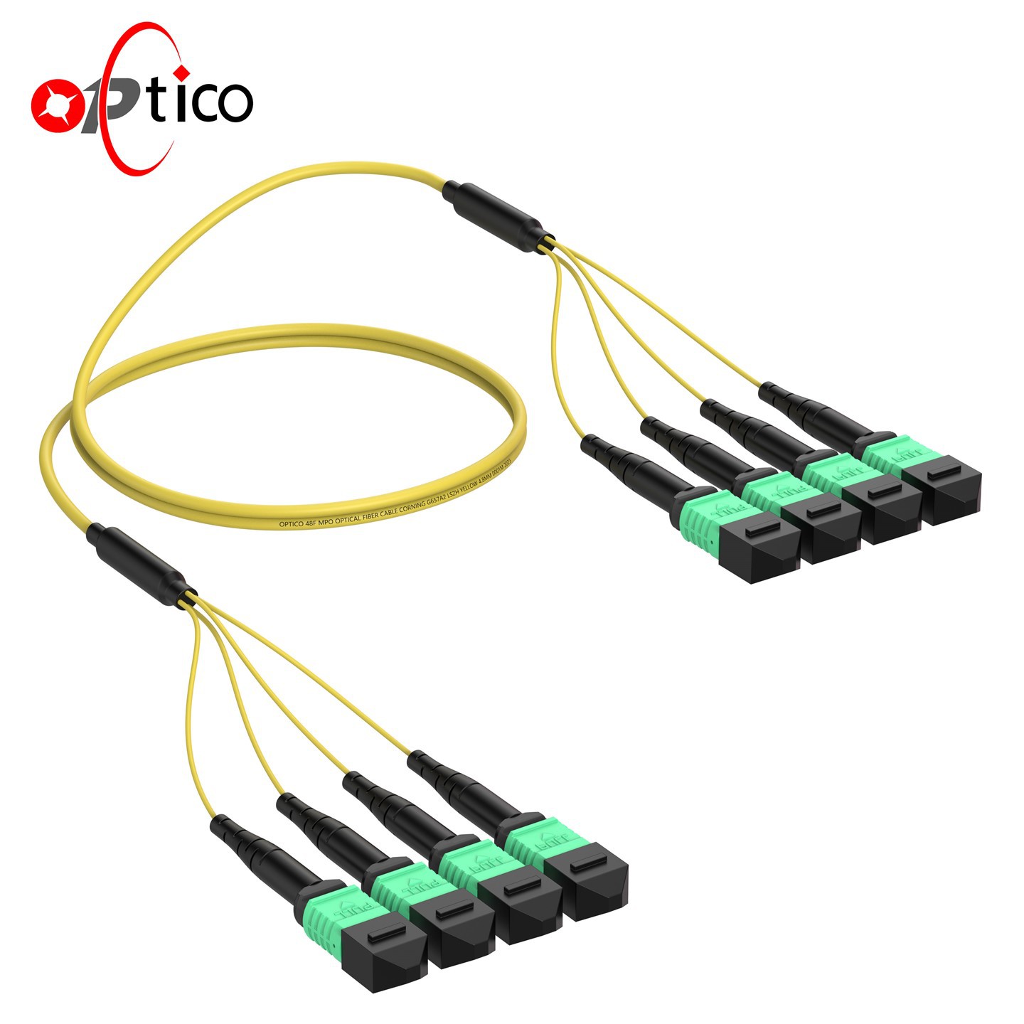 48F 4x12f MTP MPO bis 4x12f MTP MPO Faser Koffer -Kabel OS2 APC