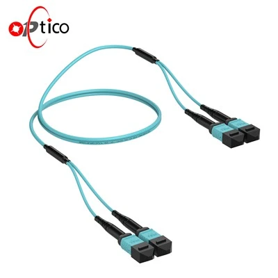 24F 2 × 12f MPO männlich-2 × 12f MPO FEMALE KANK-Kabel OM3