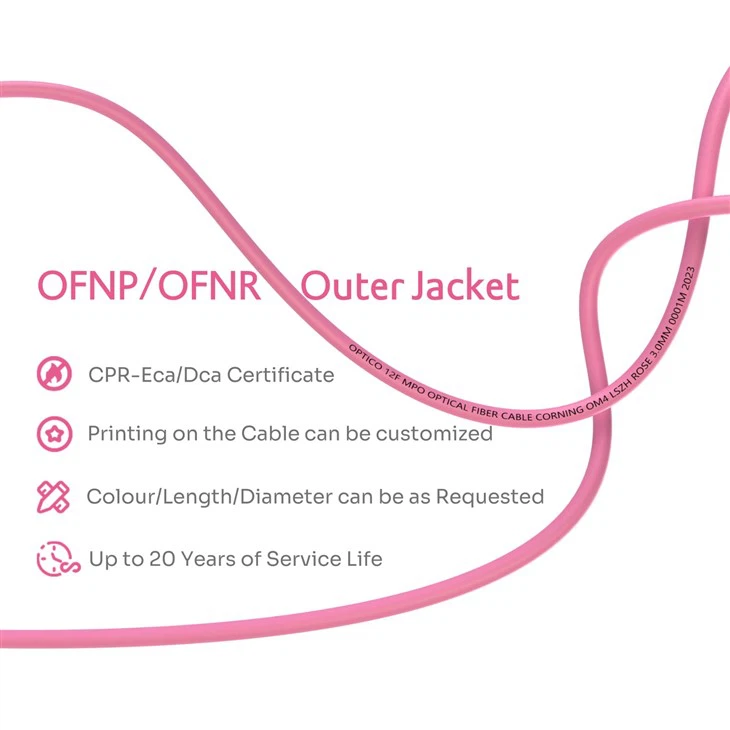12F MPO-12xFC Fiber Optic Breakout Cable