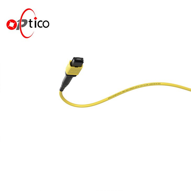 24F MPO Male To MPO Female Trunk Cable SM MM Customizable
