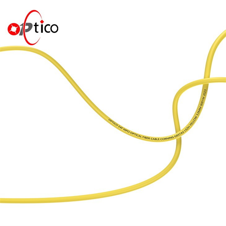24F MPO Male To MPO Female Trunk Cable SM MM Customizable